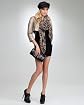 Lace Cutout Sweater Dress Product Image
