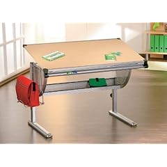 Links 50600450 IBO Schreibtisch Ahorn Dekor MDF Metall 115x73x62-93 cm