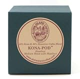 Aloha Island Coffee KONA-PODS - Island Hazelnut flavored, Kona Hawaiian Blend Coffee Pods, 12 Count Box
