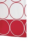 Ridder 463860-350 Duschvorhang Textil 180 x 200 cm Circle rot