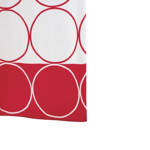 Ridder 463860-350 Duschvorhang Textil 180 x 200 cm Circle rot