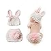 Swovo Baby Outfits Cute Crochet Knit Baby Jumpsuit Photography Props for 0-6 Month Toddler Newborn Pink