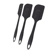 Progressive International Silicone Spatula 3-Piece Set, Black