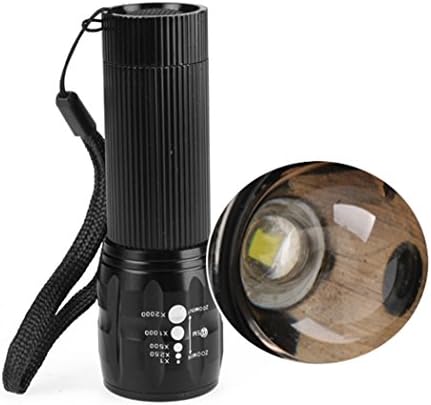 Viment Outdoor High Light Telescopic Focusing Flashlight With Mount Holder for Bike Cycling