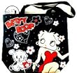 Betty Boop Tote Bag - Large Tote Bag in Black - Zip Tote Feat. Betty Boop and her dog Poochie