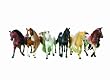 Lanard Triple Crown Beauties Show Horse Stable collection with 6 Horses