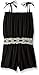 Limited Too Big Girls' Solid Rayon Romper with Eyelet Trim