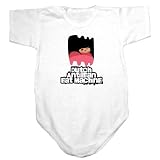 Baby Bodysuit White  Dutch Antillean Eat Machine / Transfer  Netherlands Antilles Country