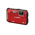 Panasonic Lumix FT3 Waterproof and Shockproof Digital Camera - Red (12.1MP, 4.6x Optical Zoom with GPS)