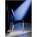 Aida Chair Frame Color: Aluminum, Seat and Back Color: Black Nappa Leather