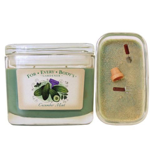 Rectangle Cucumber Mint Candle - 10oz.