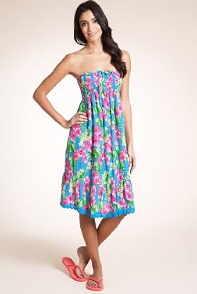 Pure Cotton 2-in-1 Smocked Floral Dress