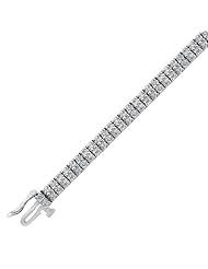 Diamond Double Row Tennis Bracelet 4ctw
