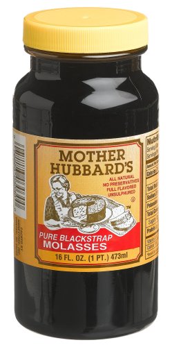 Mother Hubbard Molasses, Black Strap, 16-Ounce Plastic Cylinder (Pack of 12) by Mother Hubbard
