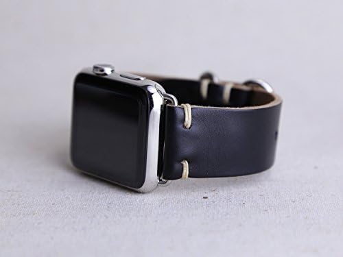 Horween Leather Apple Watch Band // Black Cordovan Leather