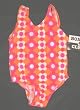 Girls 1 PC T-Back Racer Back Orange/Hot Pink/Melon Flowers