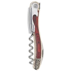 Click here to buy Laguiole Waiter's Corkscrew with Leather Case - Rosewood .