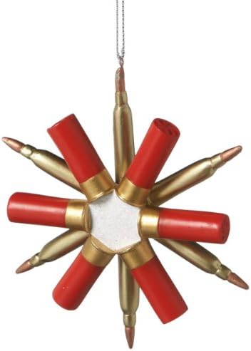 Snowflake Shotgun Shell Christmas Ornament