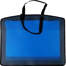 Filexec Carry All Bag, In-Side Pocket, Business Card Slot, Zippered Closure, Blue (34971)