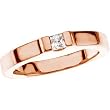 14K Rose Gold Diamond Promise Ring - 0.15 Ct.
