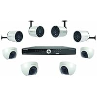 Samsung VKKF011NUS SDE-5002 16 Channel DVR 1 TB HDD 4 Box Camera and 4 Dome Camera