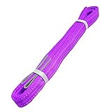 iimono117　ナイロンスリング ベルトスリング 全長4m パープル / 強度 耐荷 耐久 本格仕様 ベルト幅 35mm 荷物 吊り上げ 耐荷重 800kg パワフルスリング 荷吊りベルト 牽引ロ