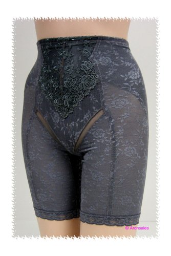 Buy Venus Dark Grey Sheer Mesh Lacy Girdle Shaper #3285 sz S