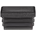 Kapsto 270 R 3525 1.5 - 2 Polyethylene Rectangular Plug, Black, 35x25 mm (Pack of 100)
