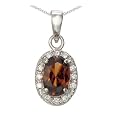 garnet pendant Pendentif Femme