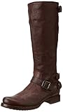 FRYE Women's Veronica Back-Zip Boot, Dark Brown, 8.5 M US