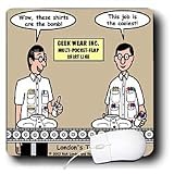 Londons Times Funny Society Cartoons - Nerd Apparel - Mouse Pads