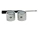 KAISH Set of 2 Chrome Metal Guitar Dome Knobs Bass Knob with Set Screw for Telecaster/Tele Guitar