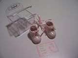 Personalized Girl Porcelain Baby Booties - Jordan