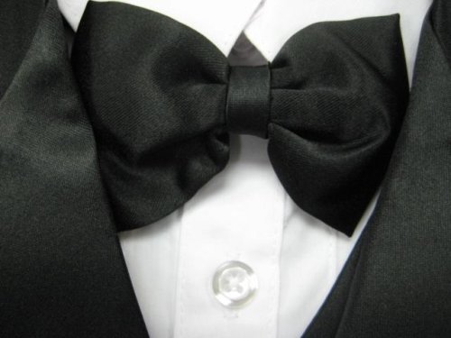 Baby Boys - Kids BLACK 5 Piece Deluxe Tuxedo - Suit TODDLER Sizes