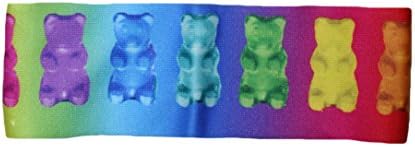 Candy Themed Strechable Headbands (Lined Gummy Bears)