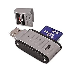 TerraBok USB 2.0 Memory Reader for SD/miniSD/MMC/MMCmobile/MMCplus/RS-MMC - smallest reader in the world