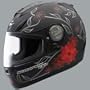 Scorpion EXO-700 Black Dahlia Helmet - Medium/Black