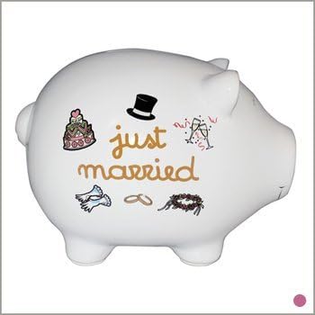 FRENCH GIANT PIGGY BANK GIFT WEDDING MARRIAGE JUST MARRIED