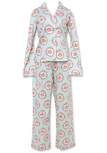 PJ Salvage Vintage Romance Floral Sateen Cotton Pajama - Melissa Gilbert Owns a Pair
