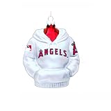 Kurt Adler 4-1/2-Inch Los Angeles Angels Glass Hoodie Sweatshirt Ornament