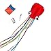 Mayco Bell Red Multicolor Tail Octopus Portable Kite Nylon & Polyester Material - Perfect Toy for Kids and Children Outdoor Games Activities - Fold-able Large 28 x 157 Inches | Extra 328 Feet Of Line