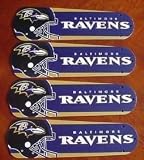 Ceiling Fan Designers 42SET-NFL-BAL NFL Baltimore Ravens Football 42 In. Ceiling Fan Blades OnlY