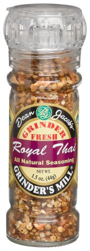 Dean Jacobs Royal Thai Seasoning, 1.5-Ounce Grinder Jars (Pack of 6) by Dean Jacobs