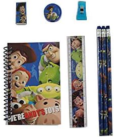 Disney Toy Story Birthday Party Supplies and Favors for Boys - 8 Pack Set (64 Pcs). Birthday Party Loot Bags with Stationary, Pencils, Eraser, Ruler, Sharpener and Bag Clip