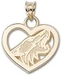 Phoenix Coyotes New Logo Heart Charm/Pendant