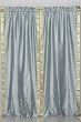 Indo Gray Rod Pocket Sari Sheer Curtain (43 in. x 84 in.)