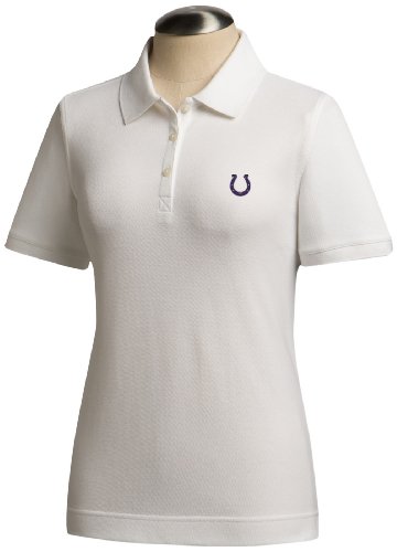NFL Indianapolis Colts Women's Ace Polo, White, Small