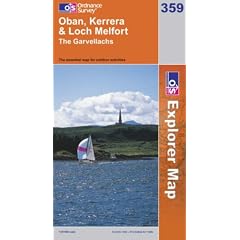 Oban, Kerrera and Loch Melfort (OS Explorer Map Series) (OS Explorer Map Series)