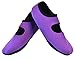 NuFoot Mary Janes Women's Shoes, Best Foldable & Flexible Flats, Travel & Exercise Shoes, Dance Shoes, Yoga Socks, Indoor Shoes, Slippers, Purple, Large
