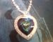 Heart Necklace Made with Swarovski Crystals